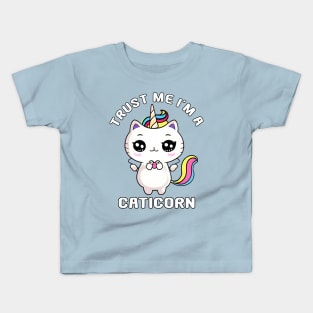 Kawaii Trust me Caticorn Unicorn Cat Kittycorn Kids T-Shirt